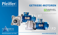 Pfeiffer Getriebe Getriebemotoren RT RD Varvel