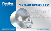 Alu-Flachriemenscheiben - Zum Vergrößern klicken