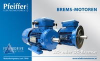 Powerdrive Brems-Motoren mit AC- oder DC-Bremse - Click to enlarge