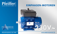 Einphasenmotor 230 V˜ mit Schalter - Zum Vergrößern klicken