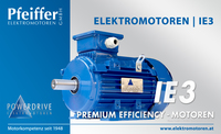 Powerdrive Elektromotor IE3, Premium Efficiency | B3 - Zum Vergrößern klicken