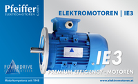 Powerdrive Elektromotor IE3, Premium Efficiency | B5 - Zum Vergrößern klicken