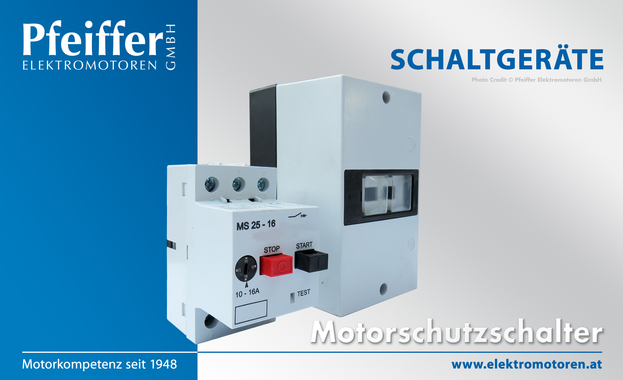 Schaltgeräte | Motor-Schutzschalter - Zum Vergrößern klicken