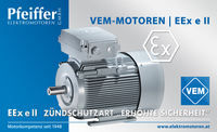 VEM-Motor | Type of protection increased safety „e“ - Click to enlarge